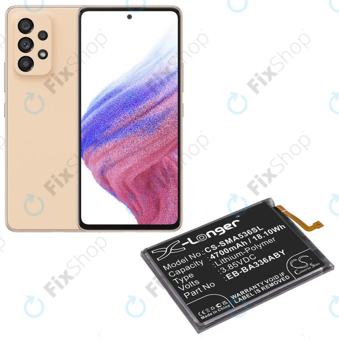Baterie pro Samsung A33 A336B, A53 A536B, 4700mAh, Li-Pol, 3.85 V, EB-BA336ABY, HQ