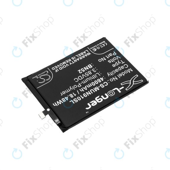 Baterie pro Xiaomi Redmi Note 9 Pro, 4800mAh, Li-Pol, 3.85 V, BN52, HQ