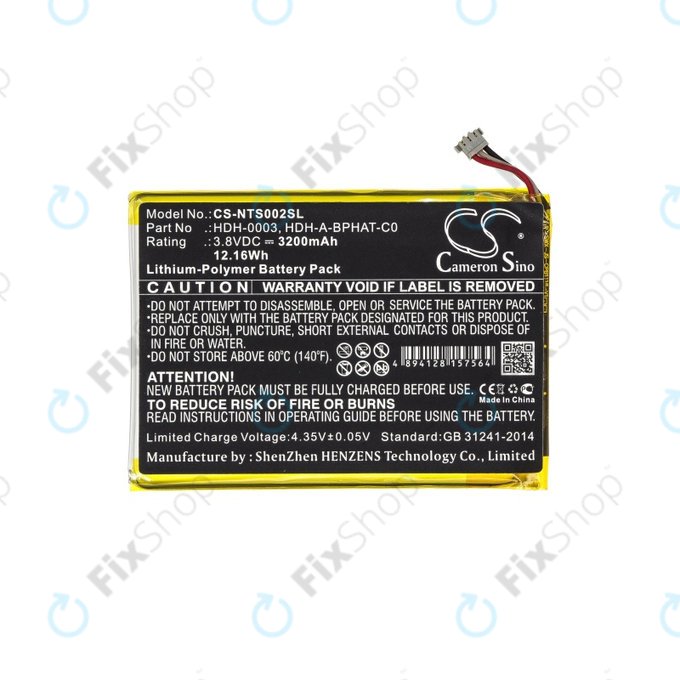 Baterie pro Nintendo Switch Lite, 3200mAh, Li-Pol, 3.8 V, HDH-A-BPHAT-C0, HQ