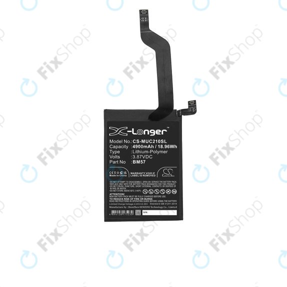 Xiaomi Redmi Note 10 Pro M2101K6G M2101K6R - Baterie BM57 4900mAh HQ