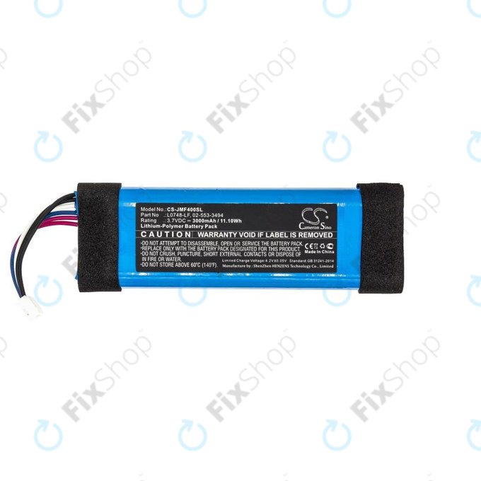JBL Flip Essential, Flip 3 Stealth Edition - Baterie L0748-LF, 02-553-3494, GSP872693 3000mAh HQ