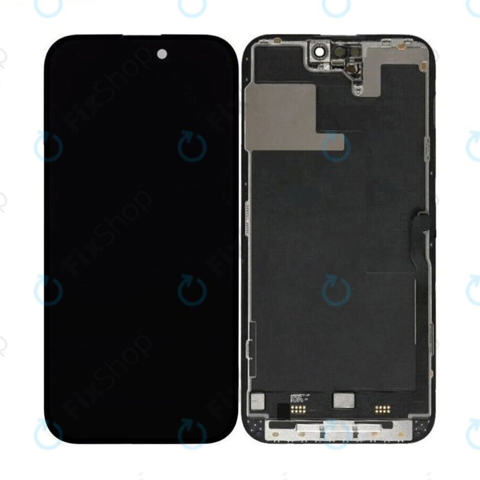 Displej Hard OLED pro iPhone 14 Pro, Dotykové sklo s rámem, FixPremium