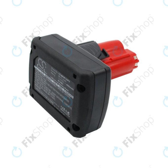 Baterie pro Milwaukee M12 B4 Redlithium, 4000mAh, Li-Ion, 12V, 48-11-2440, HQ