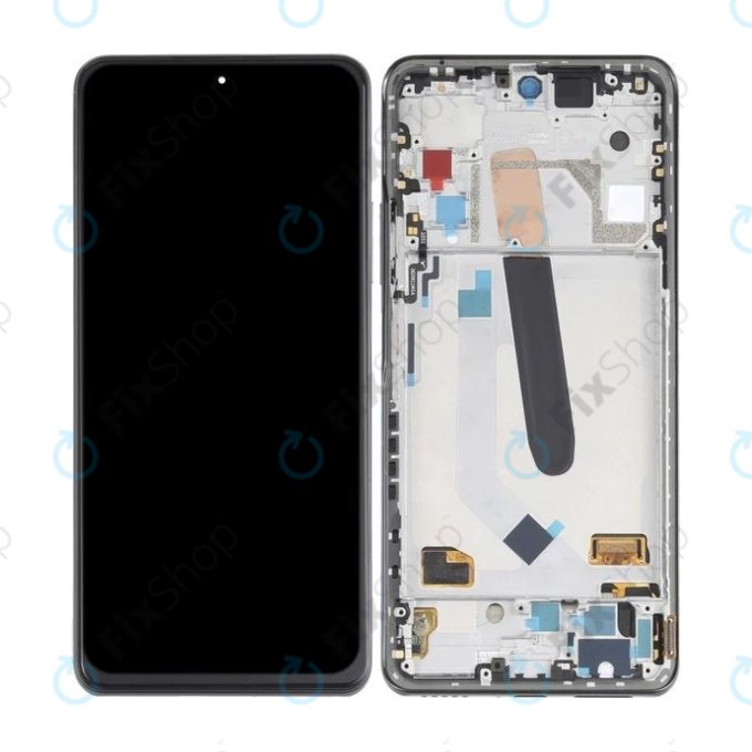 Xiaomi Poco F3 - LCD Displej + Dotykové Sklo + Rám (Night Black) OLED