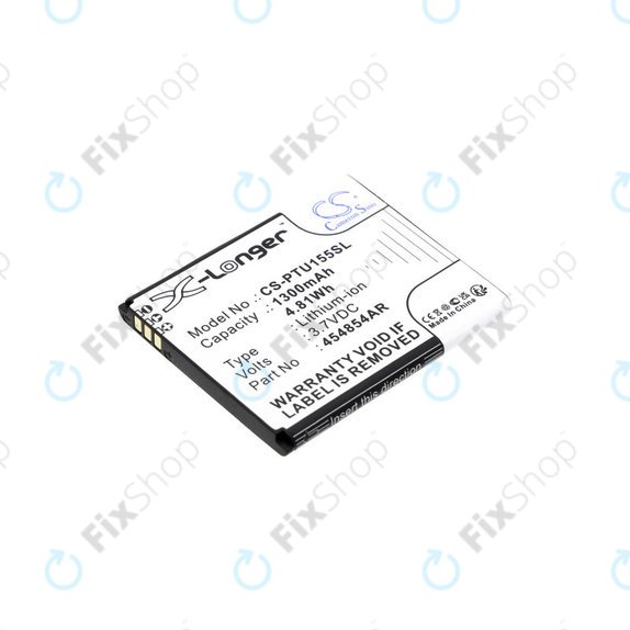 Baterie pro Panasonic Kx-Tu150, Kx-Tu150exr, 1300mAh, Li-Ion, 3.7V, 454854AR, HQ