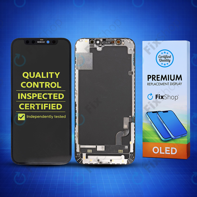 Displej Hard OLED pro iPhone 12 Mini, Dotykové sklo s rámem, FixPremium