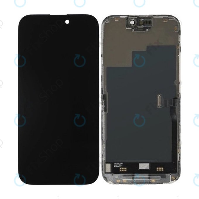Displej Soft OLED pro iPhone 16 Plus, Dotykové sklo s rámem, FixPremium