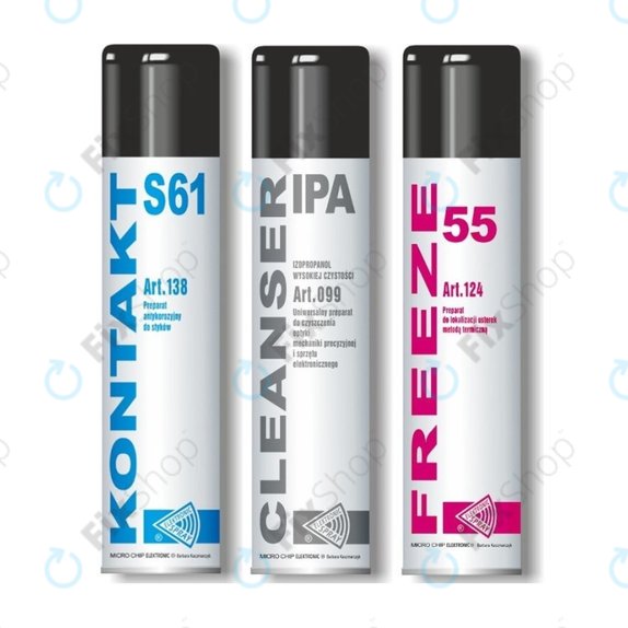 Micro Chip Elektronic - Sada Sprejů - 3x600ml