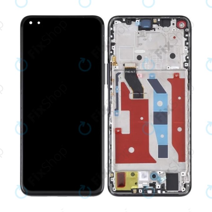 Huawei Nova 8i NEN-L22 NEN-LX1 - LCD Displej + Dotykové Sklo + Rám (Starry Black) TFT