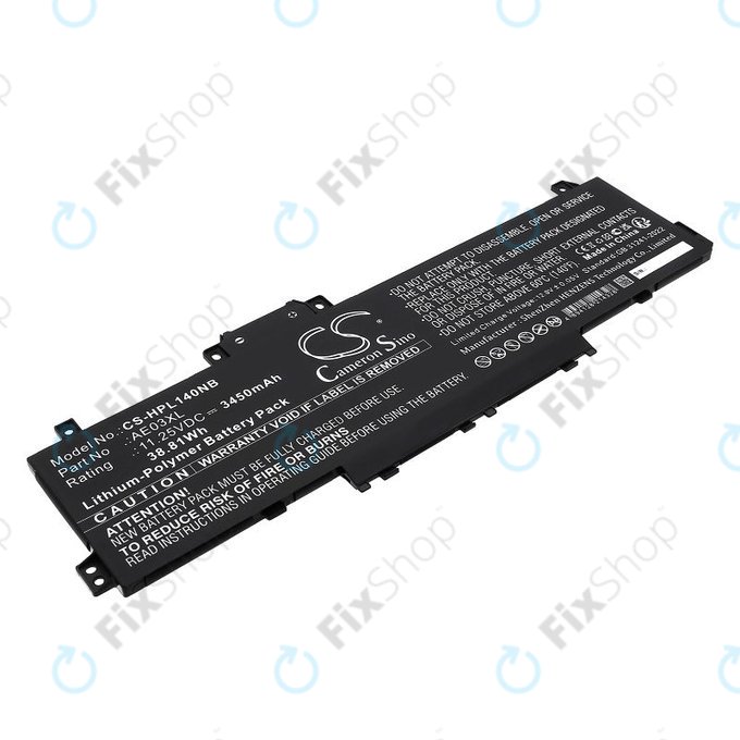 Baterie pro HP 14, 15, 3450mAh, Li-Pol, 11.25V, AE03XL, HQ