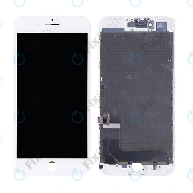 Displej pro iPhone 7 Plus, White, Dotykové sklo s rámem