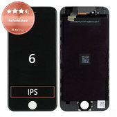 Displej pro iPhone 6, Black, Dotykové sklo s rámem, Refurbished