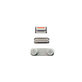 Apple iPhone 5 - Set Tlačítek Hlasitosti + Zapínání + Tichého Režimu (White)