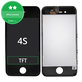 Displej pro iPhone 4S, Black, Dotykové sklo s rámem