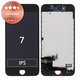 Displej pro iPhone 7, Black, Dotykové sklo s rámem, Refurbished