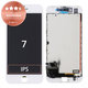 Displej pro iPhone 7, White, Dotykové sklo s rámem, Refurbished