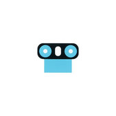 LG G6 H870 - Lepka pod Sklíčko Kamery Adhesive - MJN70094201 Genuine Service Pack