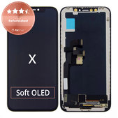 Displej pro iPhone X, Dotykové sklo s rámem, Refurbished