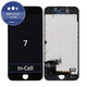 Displej In-Cell pro iPhone 7, Black, Dotykové sklo s rámem, FixPremium
