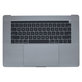 Apple MacBook Pro 15" A1707 (Late 2016 - Mid 2017) - Horní Rám Klávesnice + Klávesnice US + Mikrofon + Trackpad + Reproduktory (Space Gray)