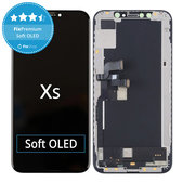 Displej Soft OLED pro iPhone XS, Dotykové sklo s rámem, FixPremium