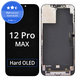 Displej Hard OLED pro iPhone 12 Pro Max, Dotykové sklo s rámem, FixPremium