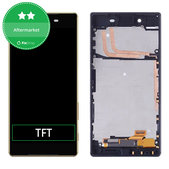 Sony Xperia Z5 E6653 - LCD Displej + Dotykové Sklo + Rám (Black) TFT