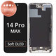 Displej pro iPhone 14 Pro Max, Dotykové sklo s rámem, Refurbished