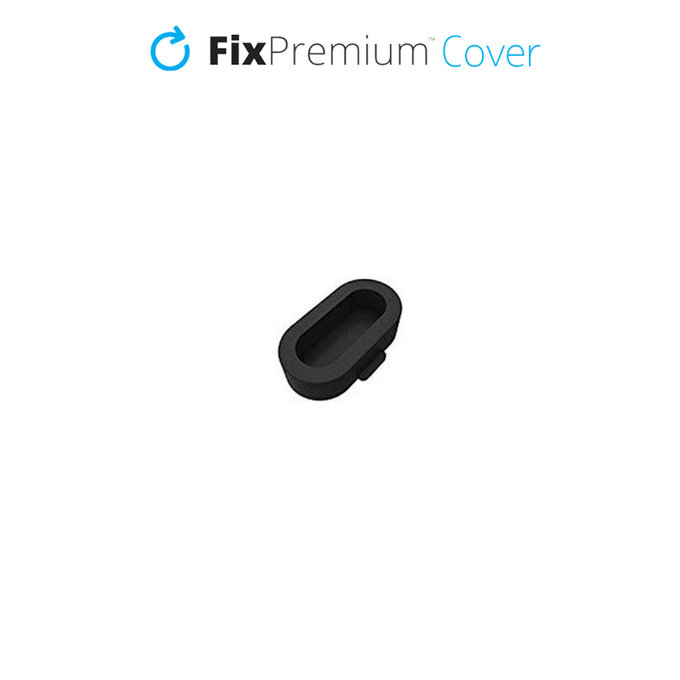FixPremium - Krytka Nabíjecího Konektoru pro Garmin Hodinky, černá
