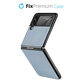 FixPremium - Pouzdro Carbon pro Samsung Galaxy Z Flip 2, modrá