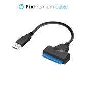 FixPremium - Kabel - USB / SATA 2.5", černá