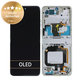 Motorola Razr 40 - LCD Displej + Dotykové Sklo + Rám (Vanilla Cream) - 5D68C22835 Genuine Service Pack