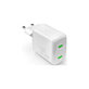 PURO - Nabíjecí Adaptér MiniPro 2x USB-C, GaN, 35W, bílá
