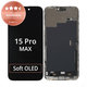Displej pro iPhone 15 Pro Max, Dotykové sklo s rámem, Refurbished
