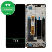 Realme C53 RMX3760 - LCD Displej + Dotykové Sklo + Rám (Mighty Black) TFT