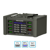 Mechanic V-Power 8 Pro - USB Servisní Nabíjecí Stanice s USB-C, USB 3.0