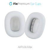 Náhradní Náušníky pro Apple AirPods Max (Eco-Leather), bílá