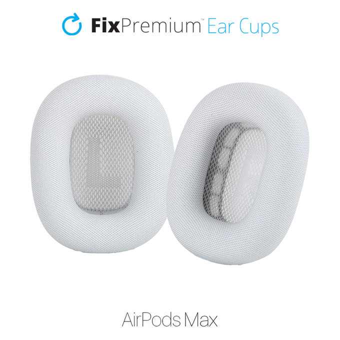Náhradní Náušníky pro Apple AirPods Max (Eco-Leather), bílá