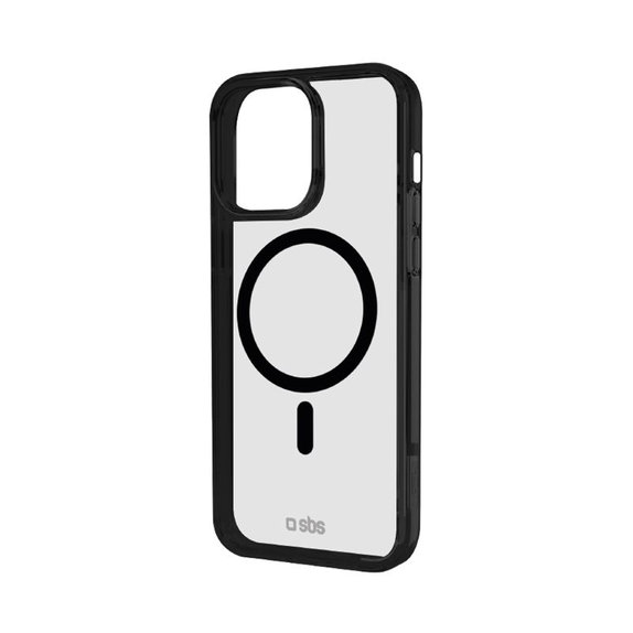 SBS - Pouzdro Mag Frame kompatibilní s MagSafe pro iPhone 15 Pro, černá