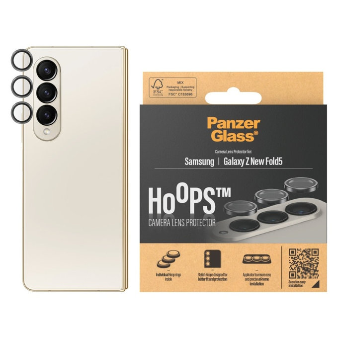 Ochranný kryt objektivu Hoops pro Samsung Z Fold6, Černá, PanzerGlass
