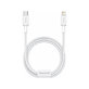 Baseus - Kabel Lightning/USB-C, 1.5m, bílá