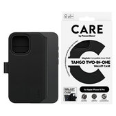 Pouzdro Wallet Tango Two-In-One s MagSafe pro iPhone 16 Pro, Černá, CARE