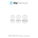 FixPremium - Vyměnitelné Gumičky pro AirPods Pro - Set 3ks (L, S, XS), bílá
