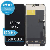 Displej Soft OLED 120Hz pro iPhone 13 Pro Max, Dotykové sklo s rámem, FixPremium