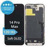 Displej Soft OLED pro iPhone 14 Pro Max, Dotykové sklo s rámem, DIAGNOSTIC