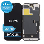 Displej Soft OLED pro iPhone 14 Pro, Dotykové sklo s rámem, DIAGNOSTIC