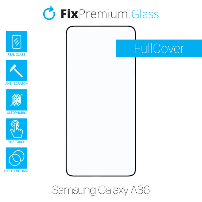 FixPremium FullCover Glass - Tvrzené Sklo pro Samsung Galaxy A36 A366E