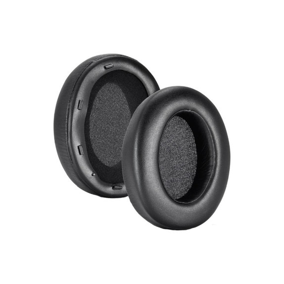 Náhradní Náušníky pro Sony WH-XB910N, Paměťová pěna + PU kůže, Černé, 1 pár