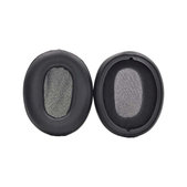 Náhradní Náušníky pro Sony WH-XB900N, WH-XB900, Paměťová pěna + PU kůže, Černé, 1 pár