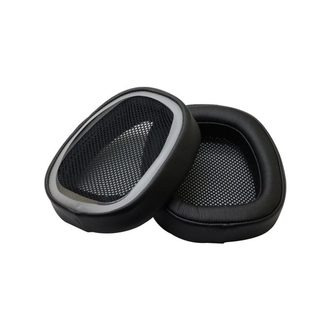Náhradní Náušníky pro Logitech G433, Paměťová pěna + PU kůže, Černé, 1 pár